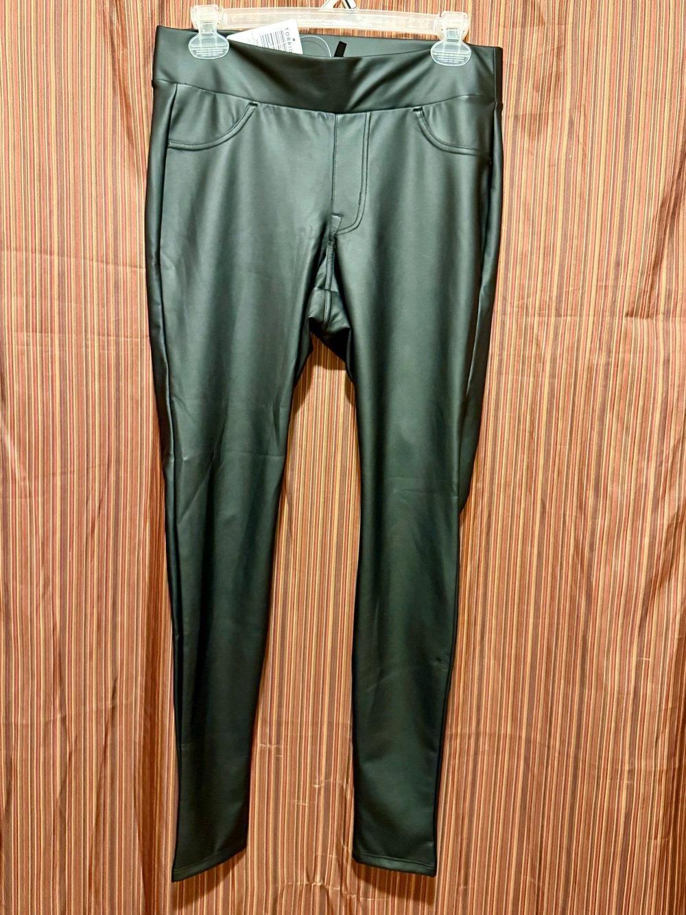 NWT Torrid Black Full-length Signature Waist Pocket Legging-Faux Leather size 00